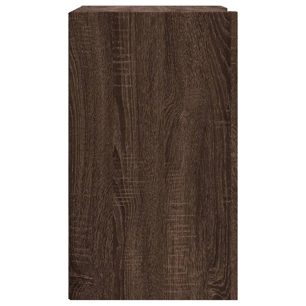 vidaXL Wall Cabinet Brown Oak 75x35x60 cm Engineered Wood