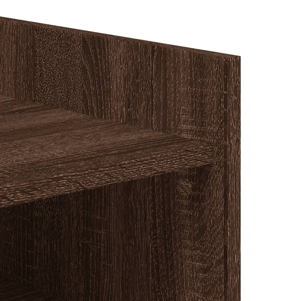 vidaXL Shoe Cabinet Brown Oak 74.5x37.5x100 cm Engineered Wood