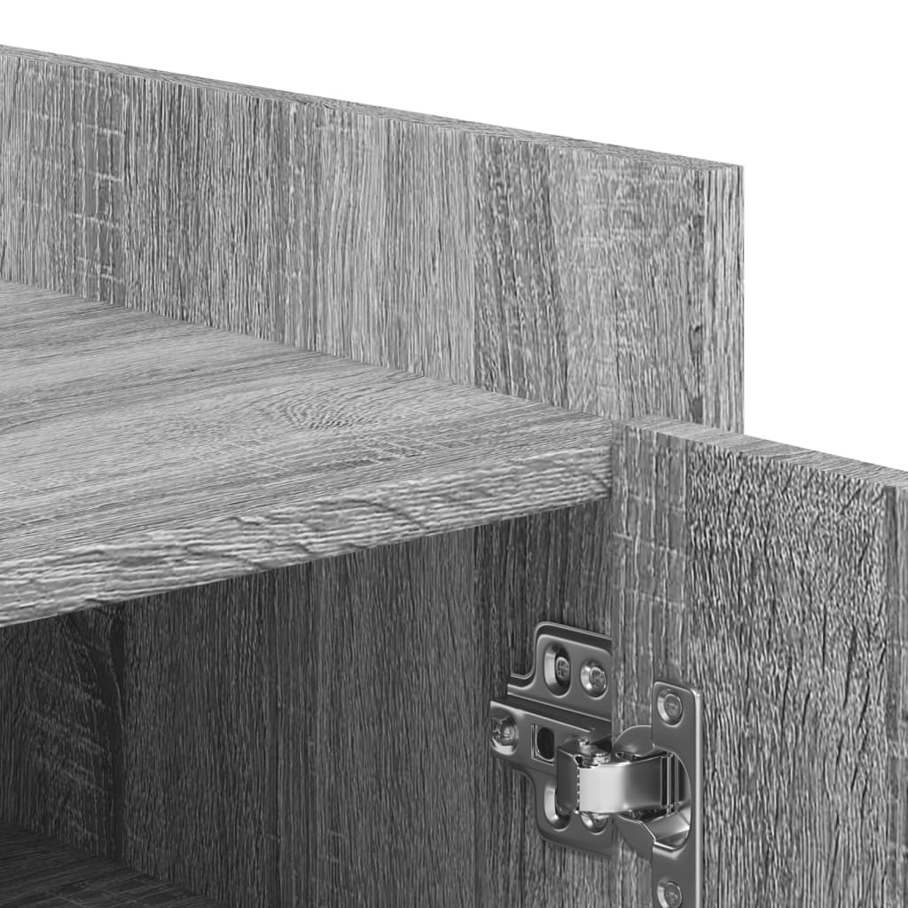 vidaXL Shoe Cabinet Grey Sonoma 52x37.5x100 cm Engineered Wood