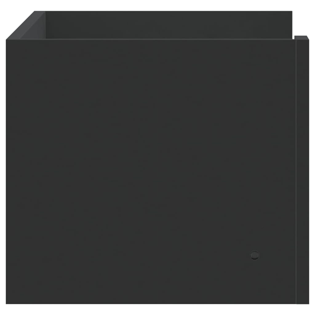 vidaXL Wall Shelf Black 70.5x35x30.5 cm Engineered Wood