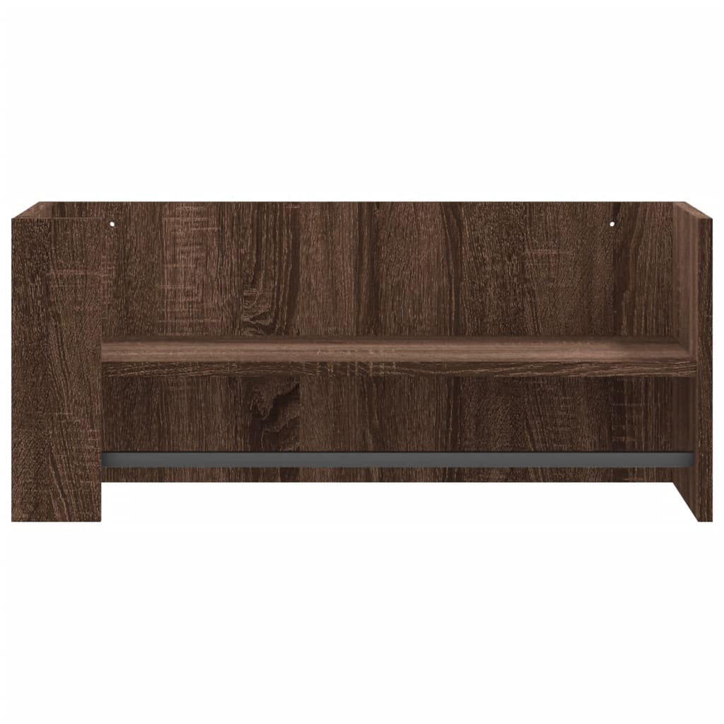 vidaXL Wall Shelf Brown Oak 70.5x35x30.5 cm Engineered Wood
