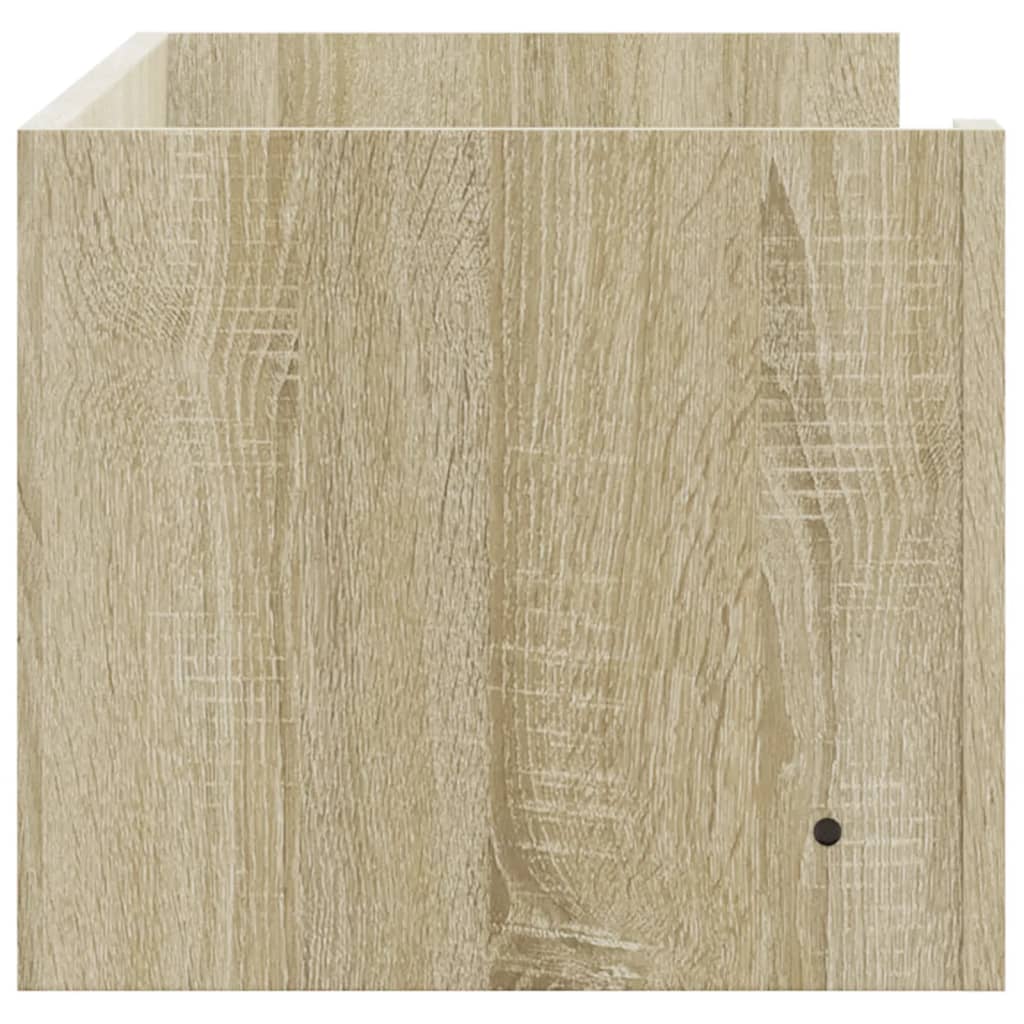 vidaXL Wall Shelf Sonoma Oak 100x35x30.5 cm Engineered Wood