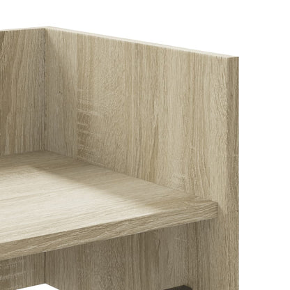 vidaXL Wall Shelf Sonoma Oak 100x35x30.5 cm Engineered Wood