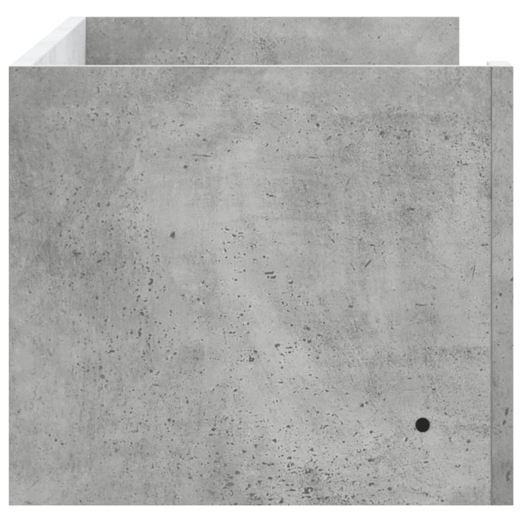 vidaXL Wall Shelf Concrete Grey 100x35x30.5 cm Engineered Wood