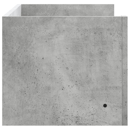 vidaXL Wall Shelf Concrete Grey 100x35x30.5 cm Engineered Wood