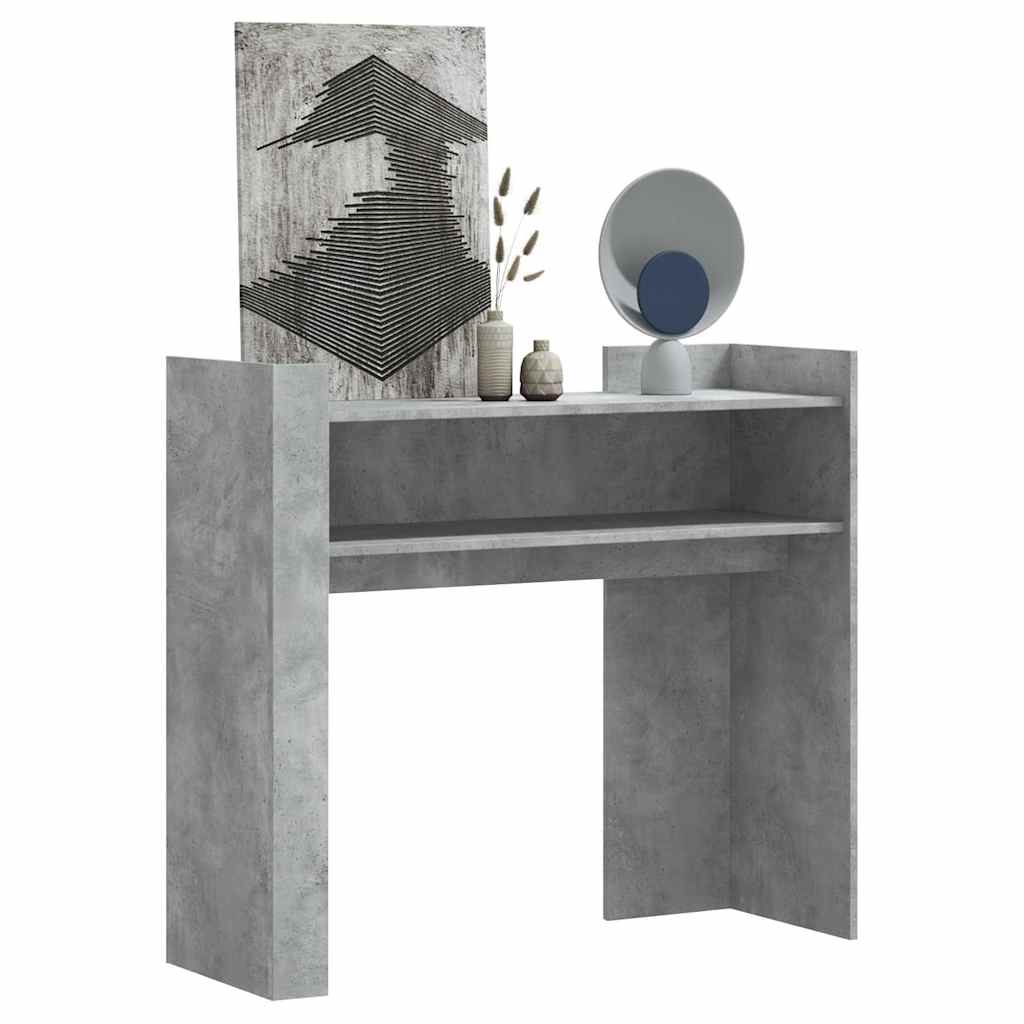 vidaXL Console Table Concrete Grey 100x35x90 cm Engineered Wood