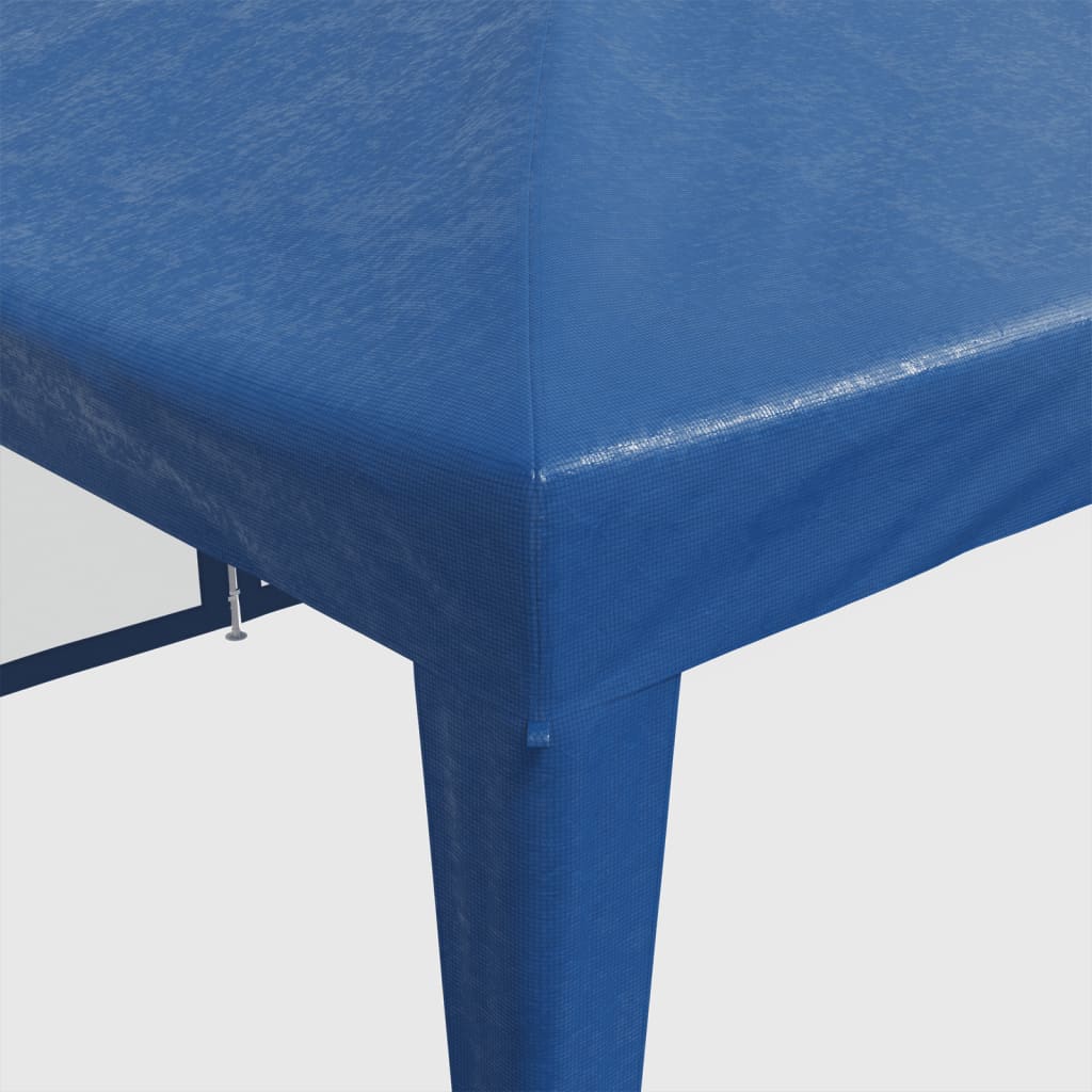 vidaXL Party Tent with 12 Mesh Sidewalls Blue 8x4 m HDPE
