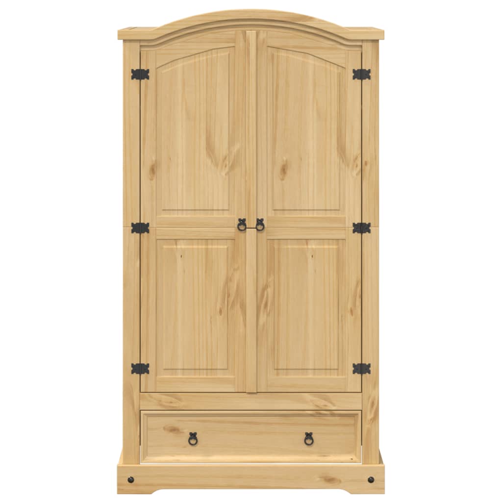 vidaXL Wardrobe Corona 102x52x186 cm Solid Wood Pine