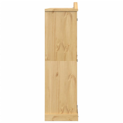 vidaXL Wardrobe "Corona" 151,5x52x186 cm Solid Wood Pine