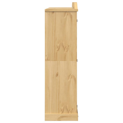 vidaXL Wardrobe "Corona" 194x52x186 cm Solid Wood Pine
