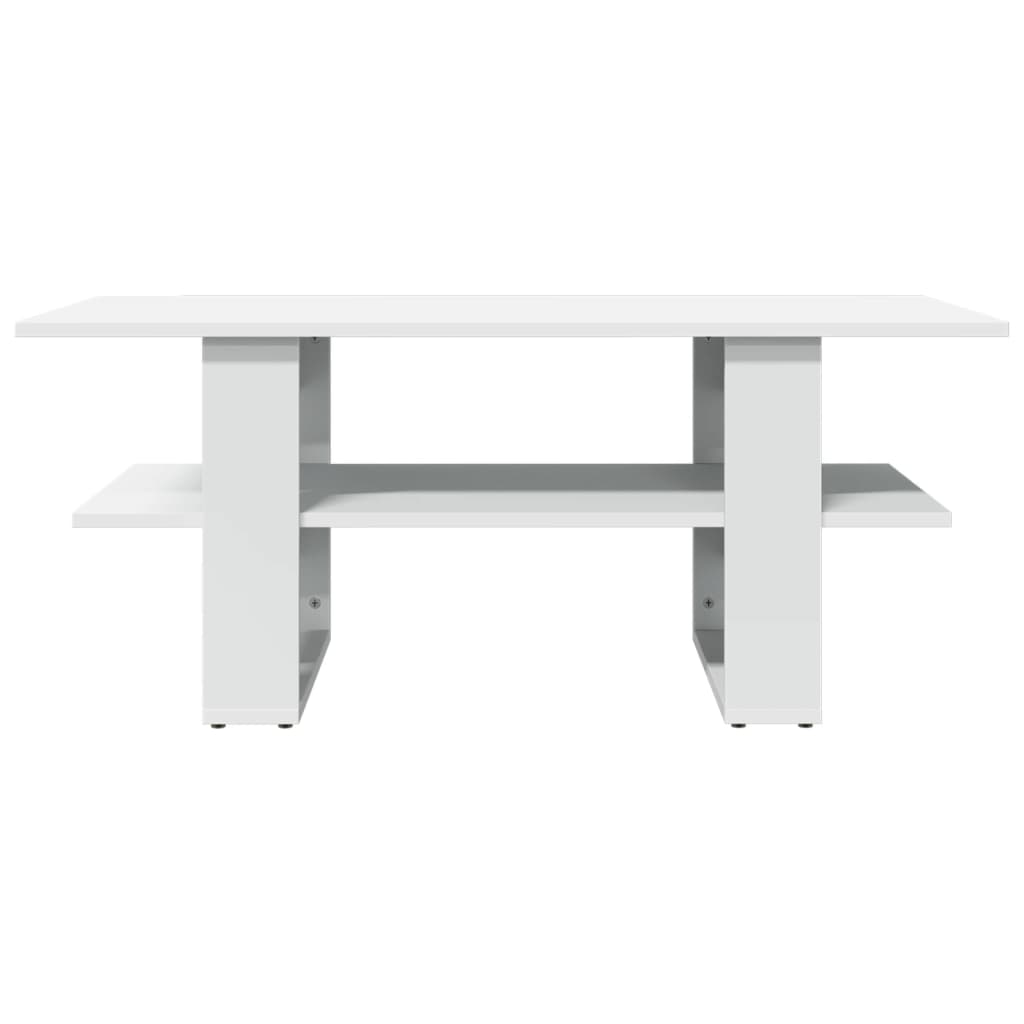 vidaXL Coffee Table White 102x55x42 cm Engineered Wood