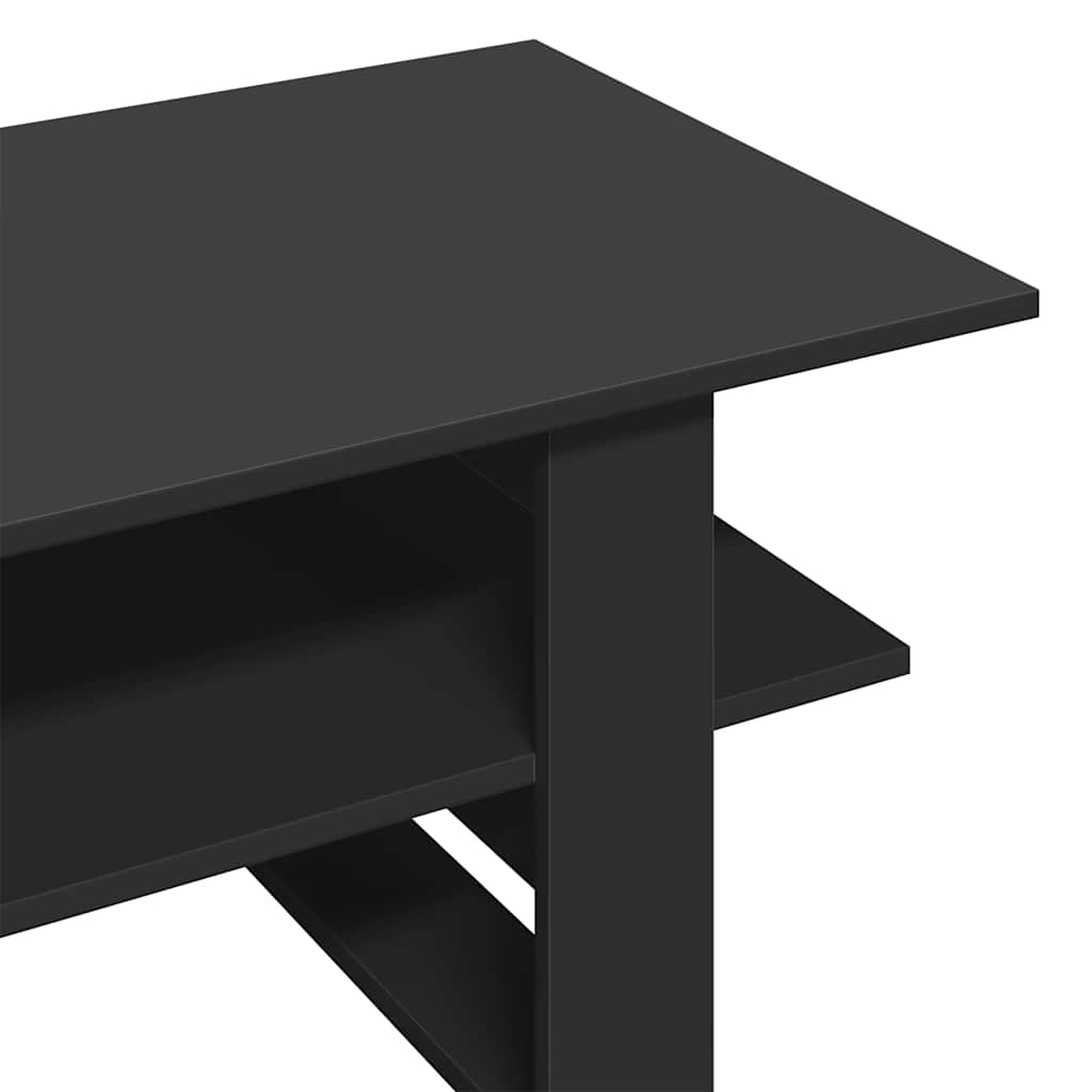 vidaXL Coffee Table Black 102x55x42 cm Engineered Wood