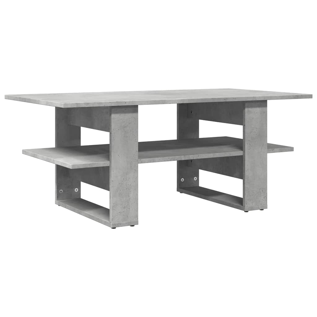 vidaXL Coffee Table Concrete Grey 102x55x42 cm Engineered Wood