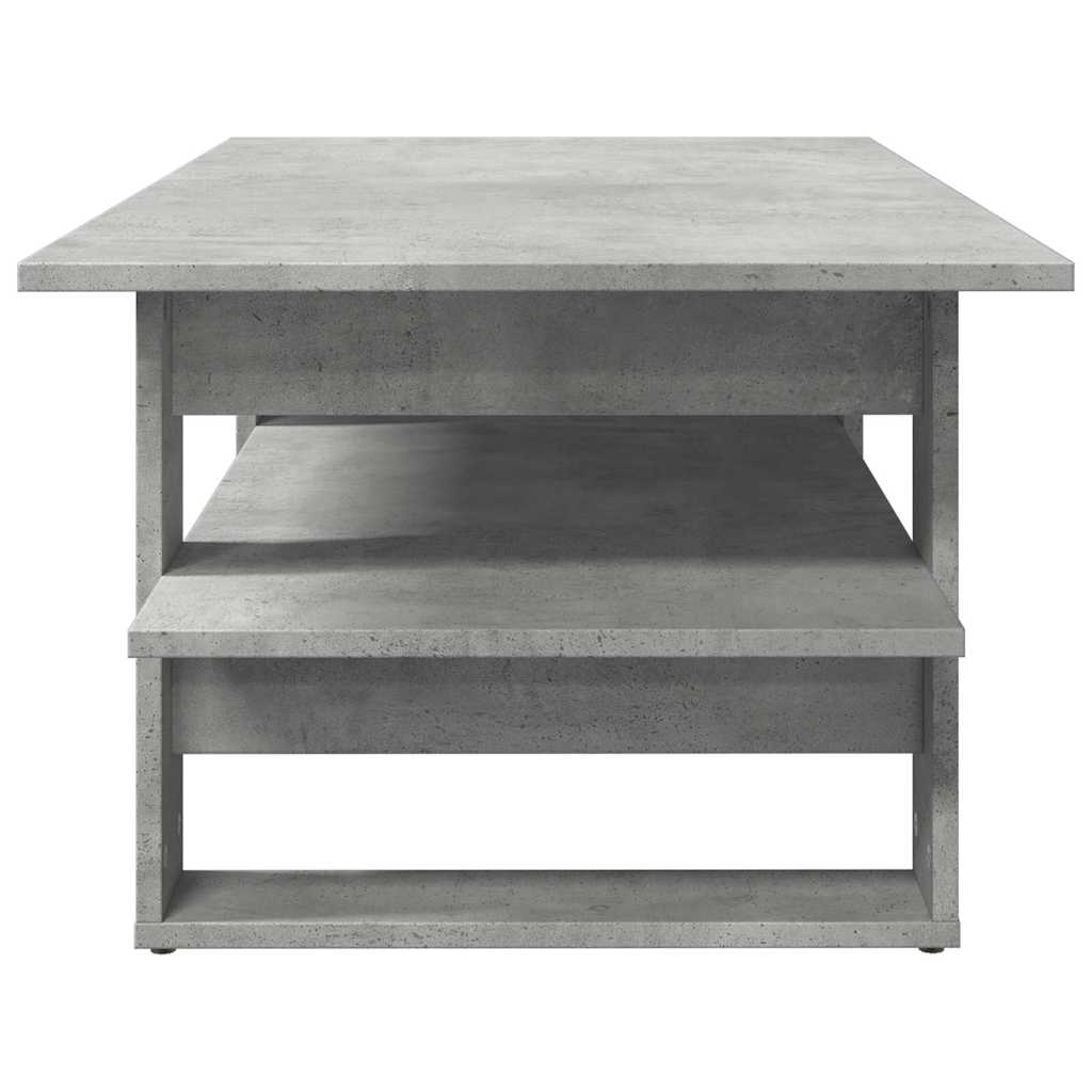 vidaXL Coffee Table Concrete Grey 102x55x42 cm Engineered Wood