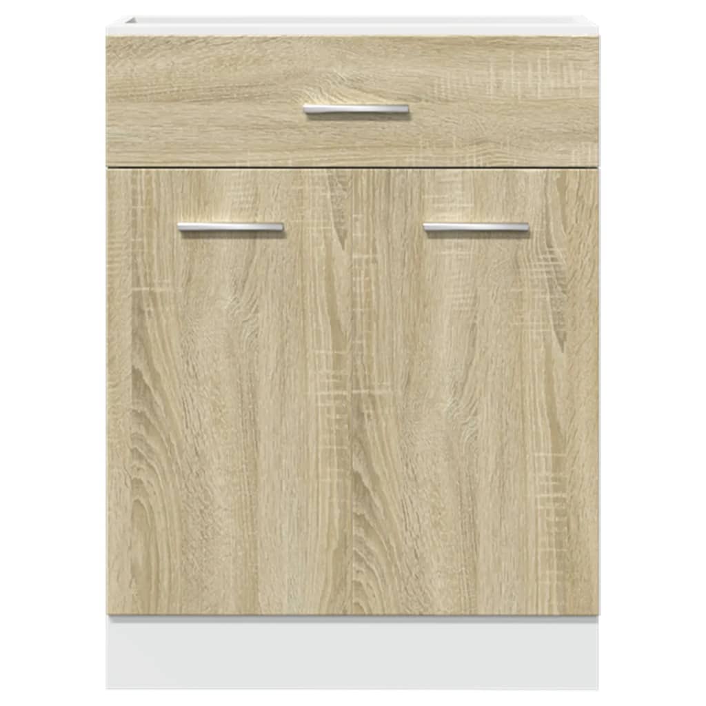 vidaXL Drawer Bottom Cabinet Lyon Sonoma Oak 60x46x81.5 cm Engineered Wood