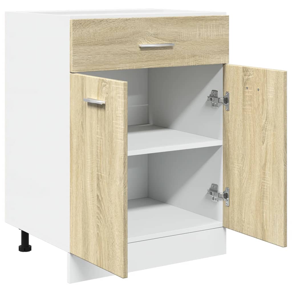vidaXL Drawer Bottom Cabinet Lyon Sonoma Oak 60x46x81.5 cm Engineered Wood