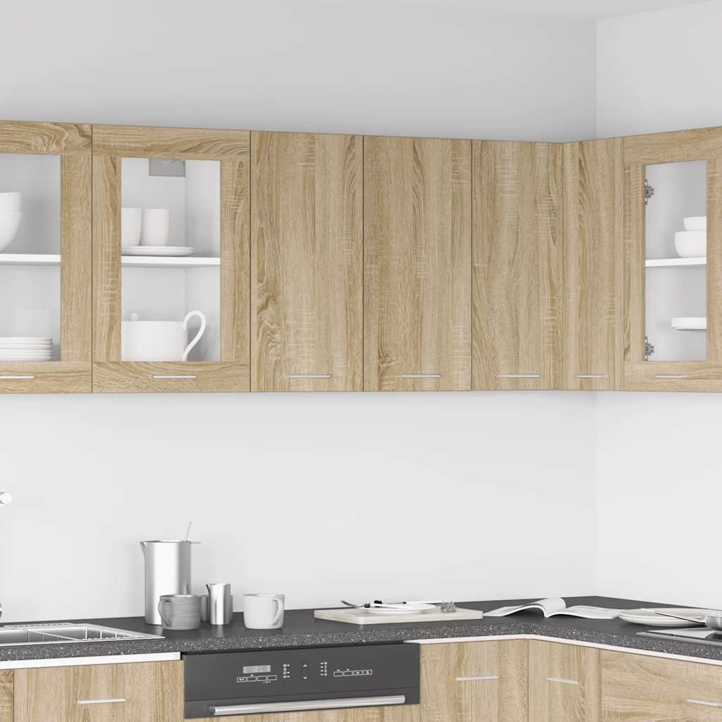 vidaXL Hanging Cabinet "Lyon" Sonoma Oak 60x31x60 cm Engineered Wood
