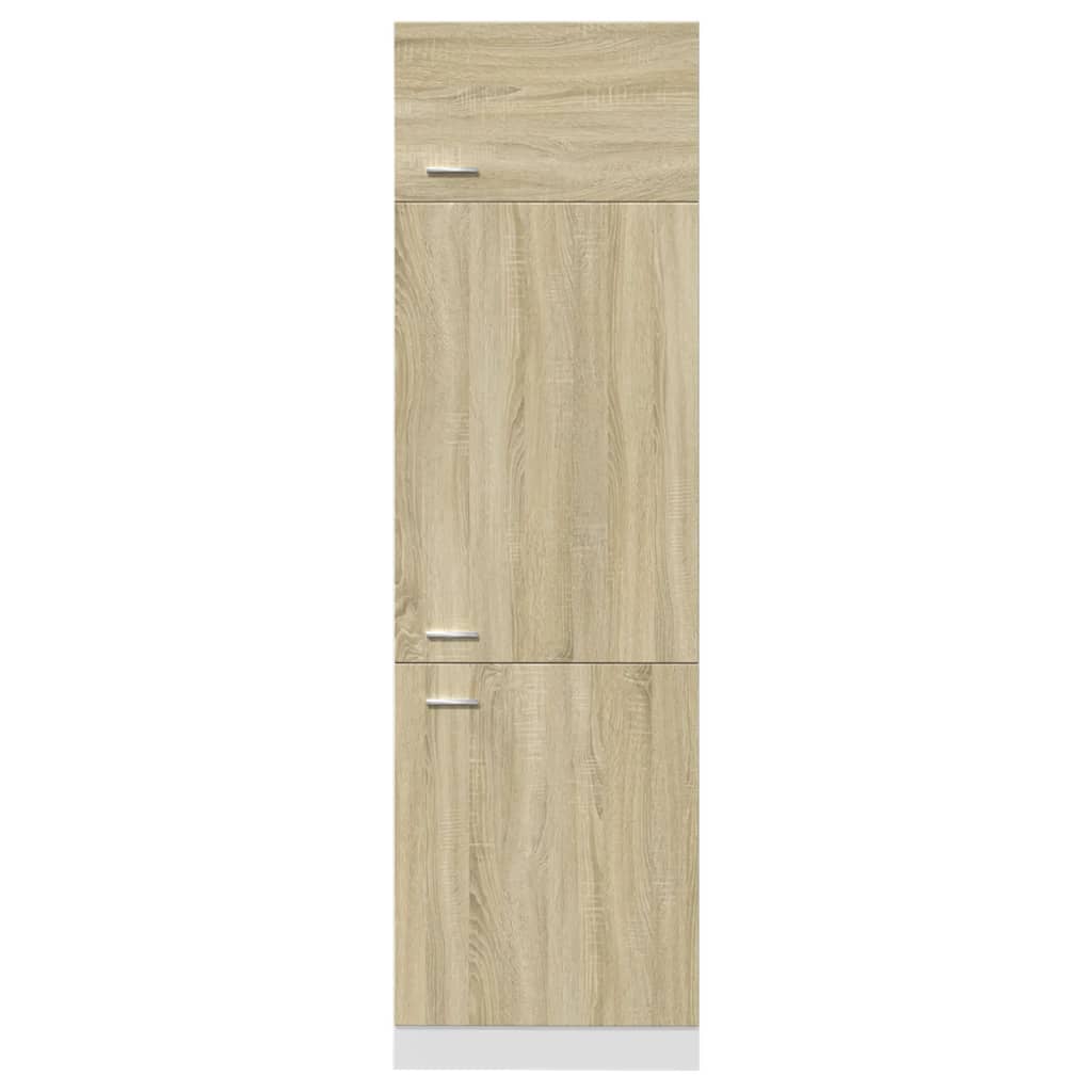 vidaXL Refrigerator Cabinet Lyon Sonoma Oak 60x57x207 cm Engineered Wood