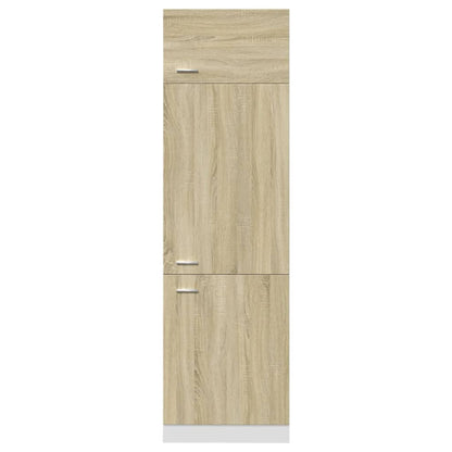 vidaXL Refrigerator Cabinet Lyon Sonoma Oak 60x57x207 cm Engineered Wood