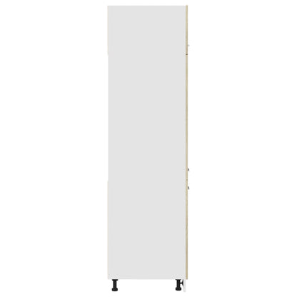 vidaXL Refrigerator Cabinet Lyon Sonoma Oak 60x57x207 cm Engineered Wood