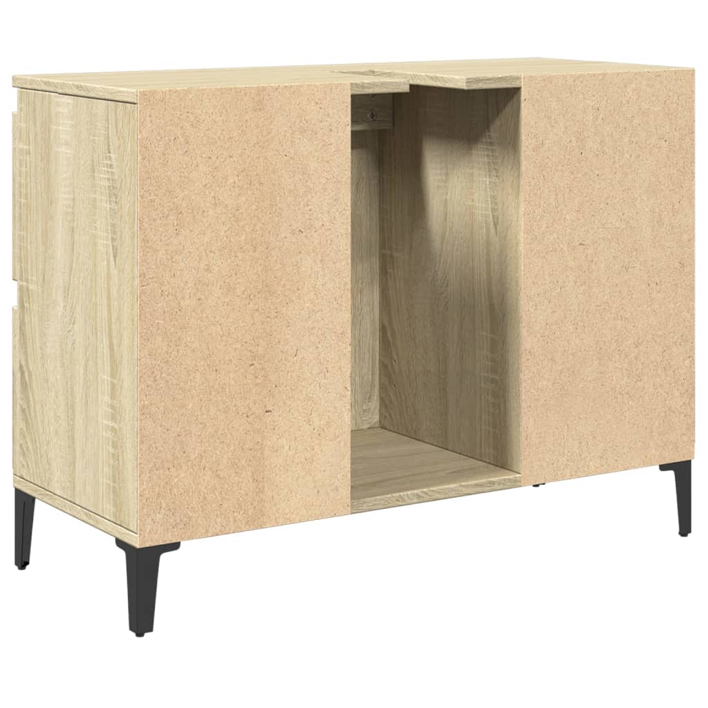 vidaXL Sink Cabinet Sonoma Oak 80x33x60 cm Engineered Wood