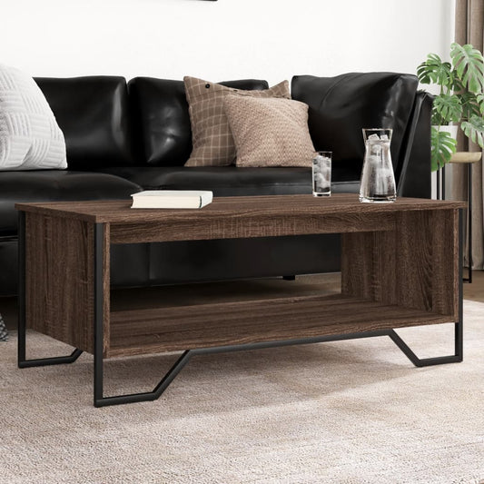 vidaXL Coffee Table Brown Oak 100x51x40 cm Engineered Wood