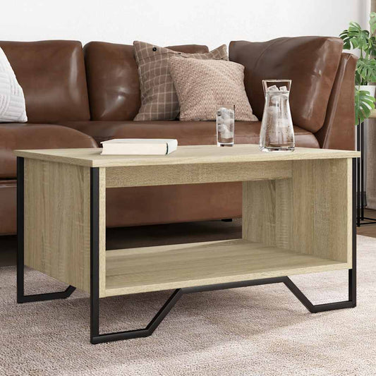 vidaXL Coffee Table Sonoma Oak 75x51x40 cm Engineered Wood