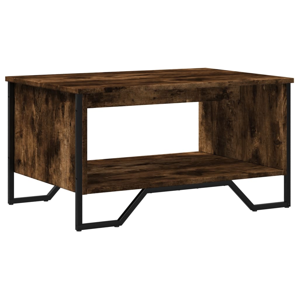 vidaXL Coffee Table Smoked Oak 75x51x40 cm Engineered Wood