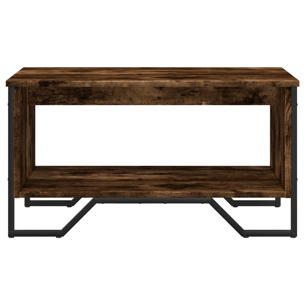 vidaXL Coffee Table Smoked Oak 75x51x40 cm Engineered Wood
