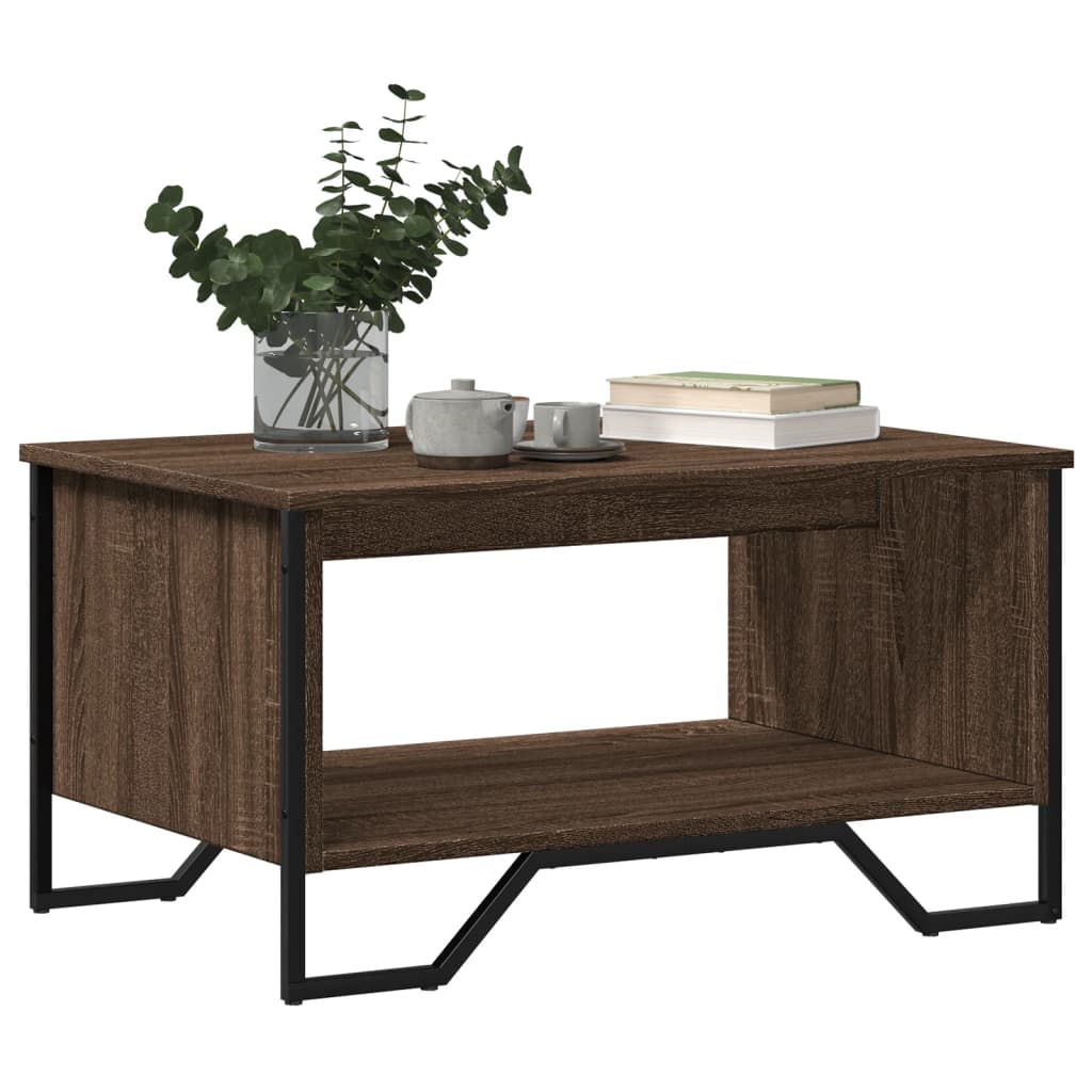 vidaXL Coffee Table Brown Oak 75x51x40 cm Engineered Wood