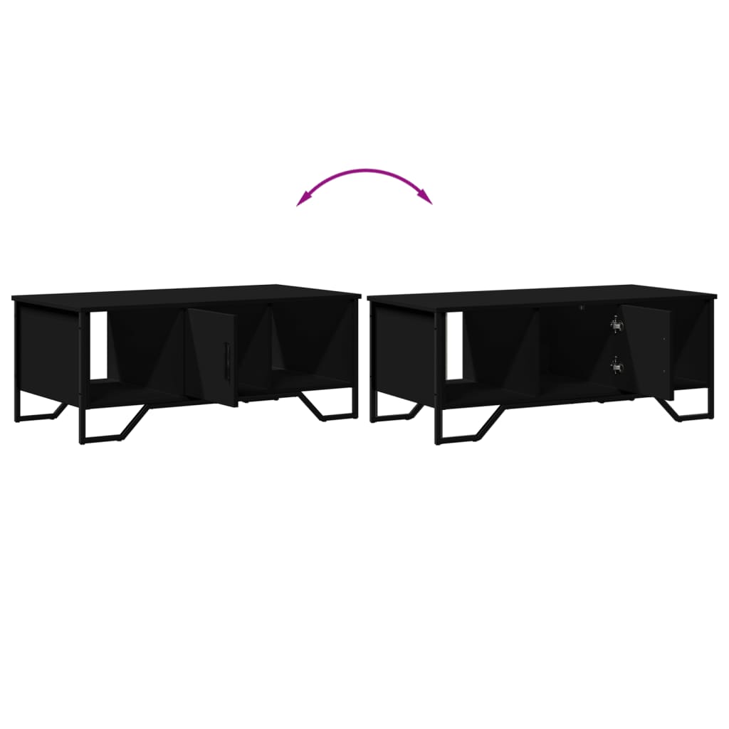 vidaXL Coffee Table Black 100x51x40 cm Engineered Wood