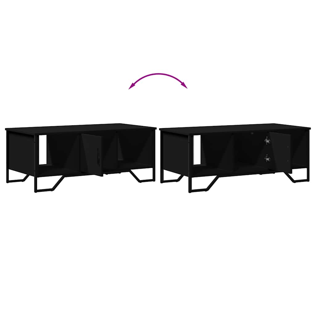 vidaXL Coffee Table Black 100x51x40 cm Engineered Wood