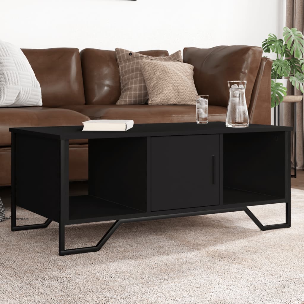 vidaXL Coffee Table Black 100x51x40 cm Engineered Wood