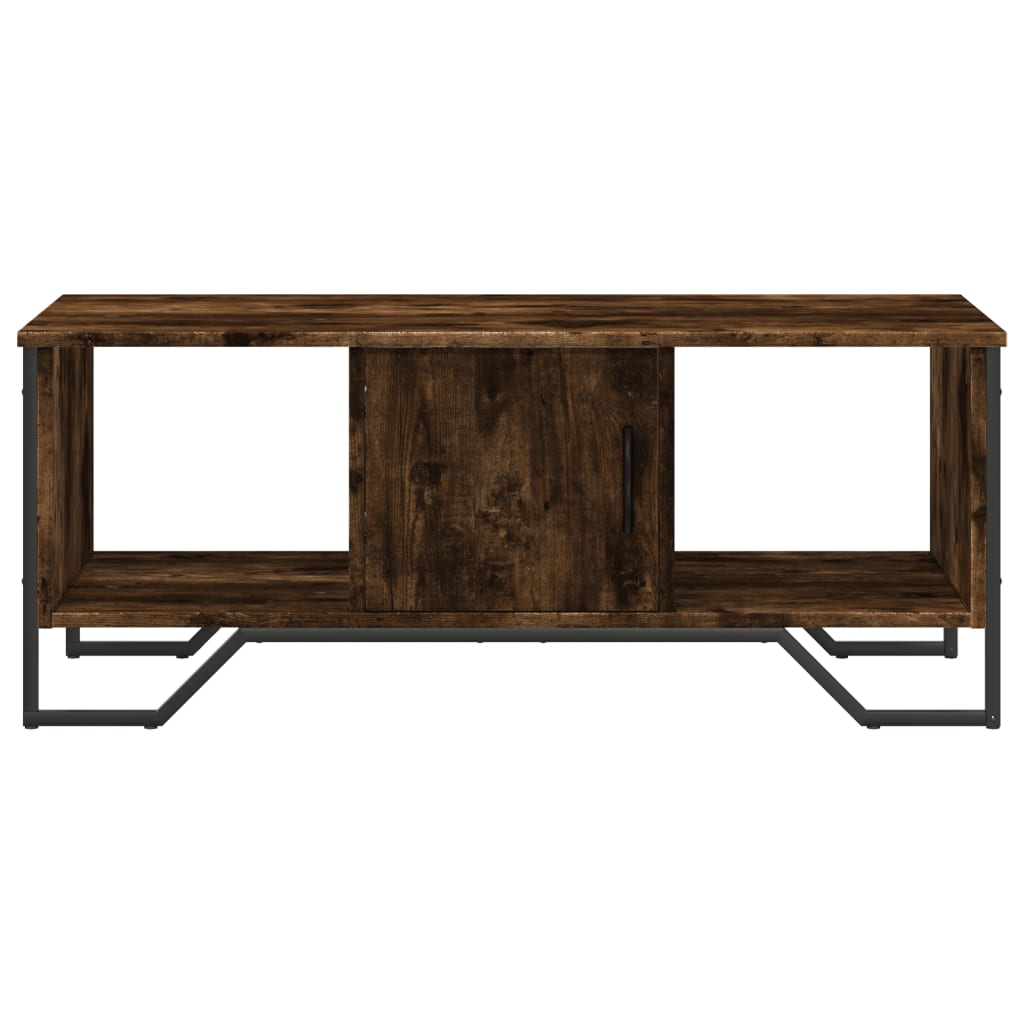 vidaXL Coffee Table Smoked Oak 100x51x40 cm Engineered Wood