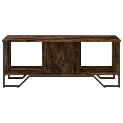vidaXL Coffee Table Smoked Oak 100x51x40 cm Engineered Wood