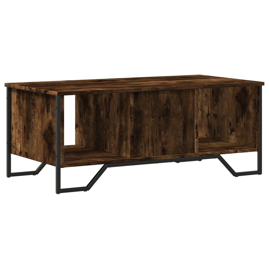 vidaXL Coffee Table Smoked Oak 100x51x40 cm Engineered Wood