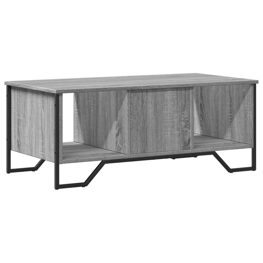 vidaXL Coffee Table Grey Sonoma 100x51x40 cm Engineered Wood