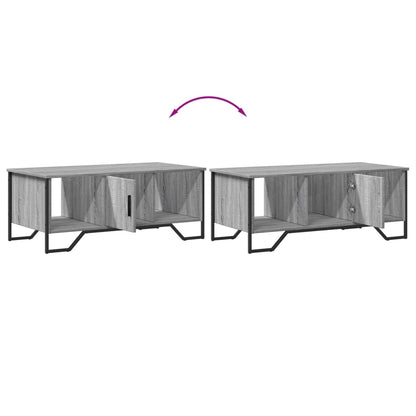 vidaXL Coffee Table Grey Sonoma 100x51x40 cm Engineered Wood