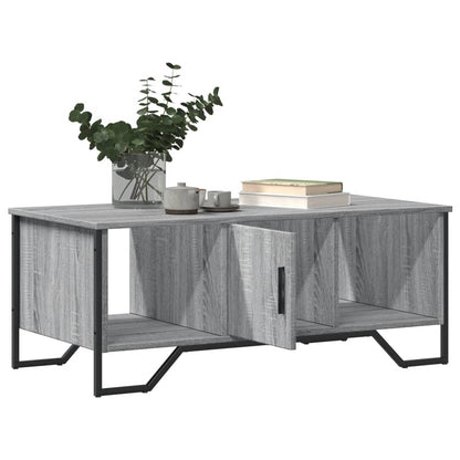 vidaXL Coffee Table Grey Sonoma 100x51x40 cm Engineered Wood