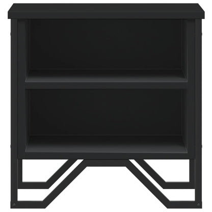 vidaXL Bedside Cabinet Black 2 pcs 40x30x40 cm Engineered Wood