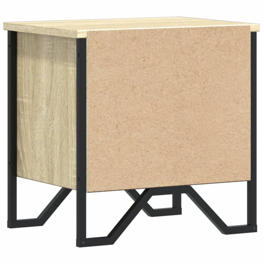 vidaXL Bedside Cabinet Sonoma Oak 2 pcs 40x30x40 cm Engineered Wood