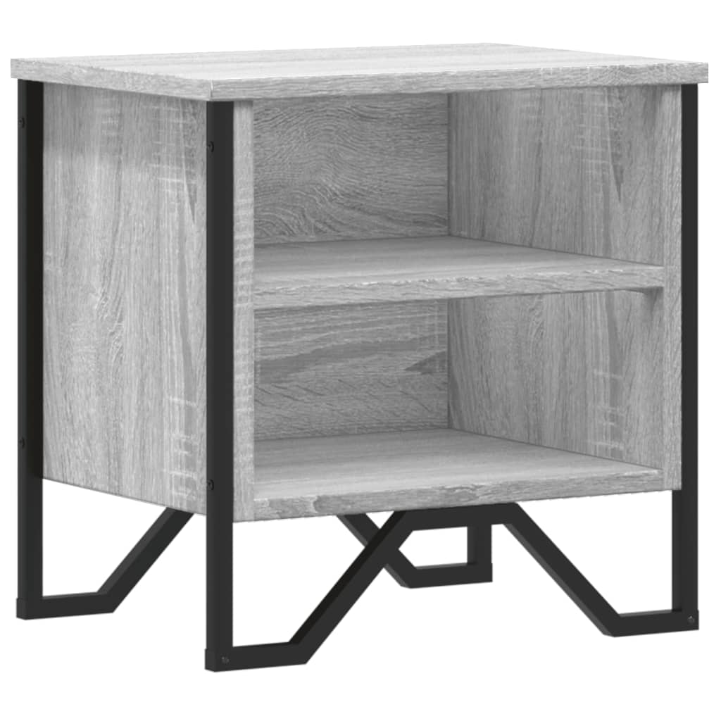vidaXL Bedside Cabinet Grey Sonoma 40x30x40 cm Engineered Wood