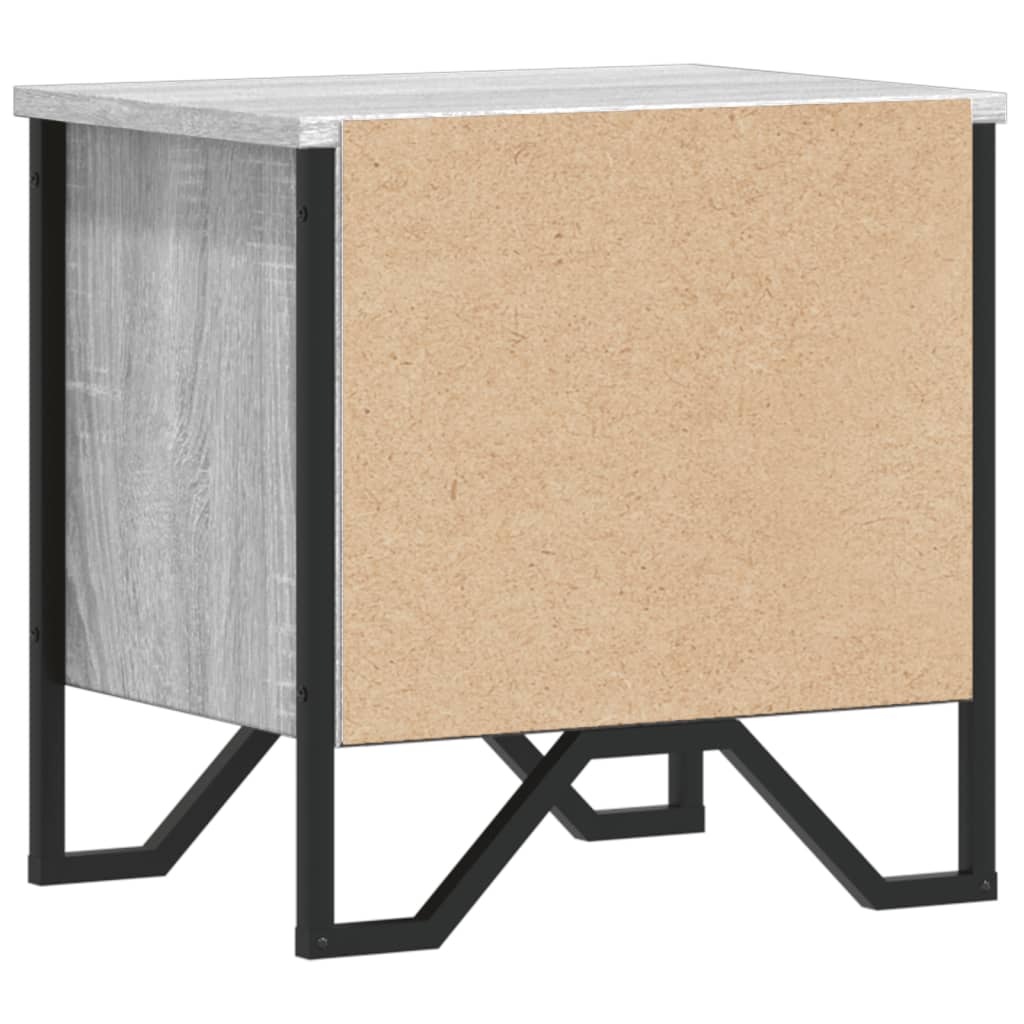vidaXL Bedside Cabinet Grey Sonoma 40x30x40 cm Engineered Wood