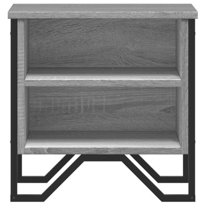 vidaXL Bedside Cabinet Grey Sonoma 2 pcs 40x30x40 cm Engineered Wood