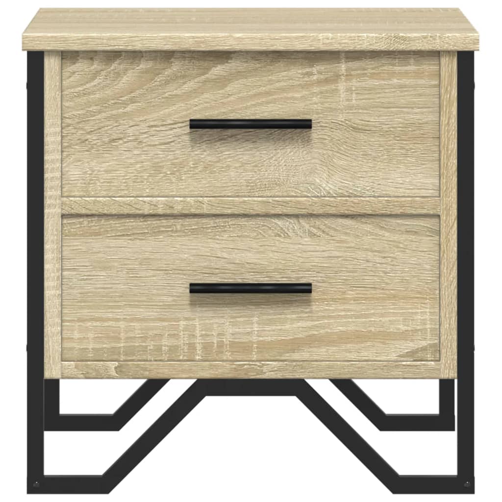 vidaXL Bedside Cabinets 2 pcs Sonoma Oak 40x41x40 cm Engineered Wood