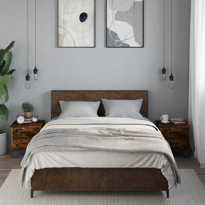 vidaXL Bedside Cabinets 2 pcs Smoked Oak 40x41x40 cm Engineered Wood