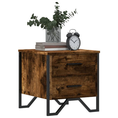 vidaXL Bedside Cabinets 2 pcs Smoked Oak 40x41x40 cm Engineered Wood