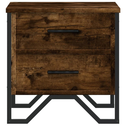 vidaXL Bedside Cabinets 2 pcs Smoked Oak 40x41x40 cm Engineered Wood