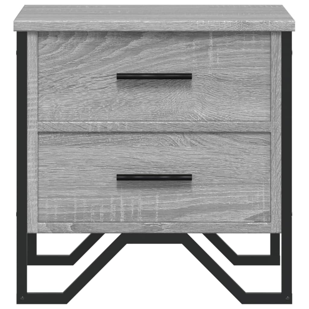vidaXL Bedside Cabinet Grey Sonoma 40x41x40 cm Engineered Wood