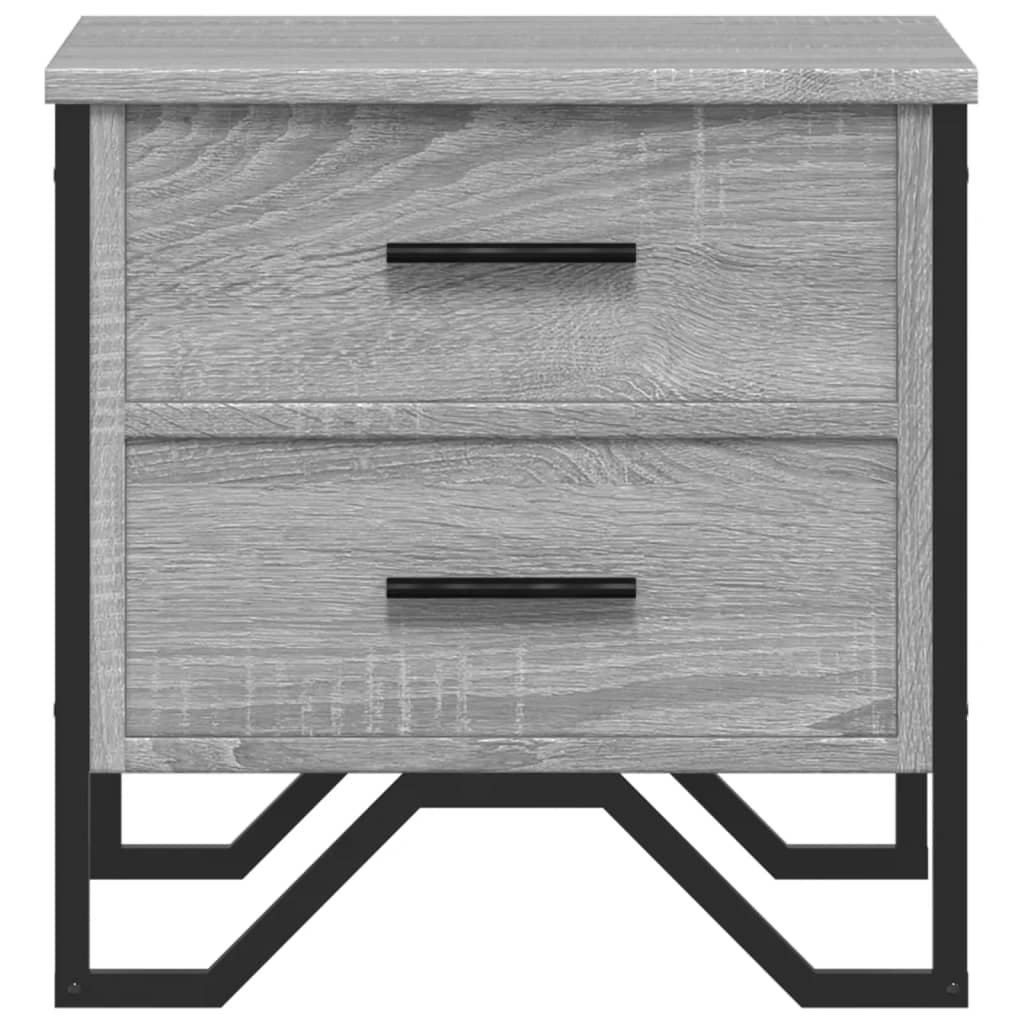 vidaXL Bedside Cabinets 2 pcs Grey Sonoma 40x41x40 cm Engineered Wood